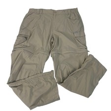 Columbia Titanium Convertible Hiking Pants Women's XL Zip Off Cargo Beige Nylon
