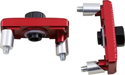 Driven Captive Axle Blocks Red for Kawasaki Ninja 250R/Ninja 300/Z400