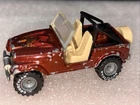 Vintage Hot Wheels Jeep CJ7  Malaysia 1981 Rubber Tires On Gray Wheels