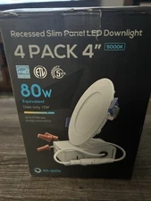 Torchstar Led recessed light 10W 4 inch Ultra-Thin downlight pack of 4