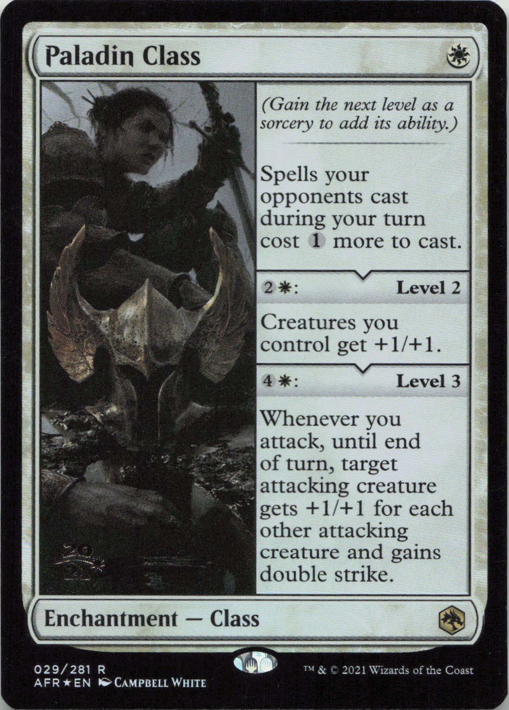 Paladin Class FOIL R Prerelease Cards 29 MTG