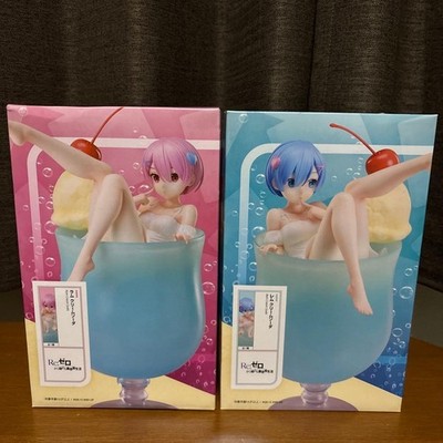 Elcoco Re:ZERO Starting Life in Another World Ram Rem Cream Soda Figure Set 2025