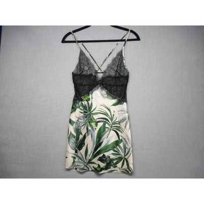 VICTORIA'S SECRET Black Green Lace Tropical Print Slip Dress Womens Size Small | eBay VICTORIA'S SECRET Black Green Lace Tropical Print Slip Dress Womens Size Small | eBay