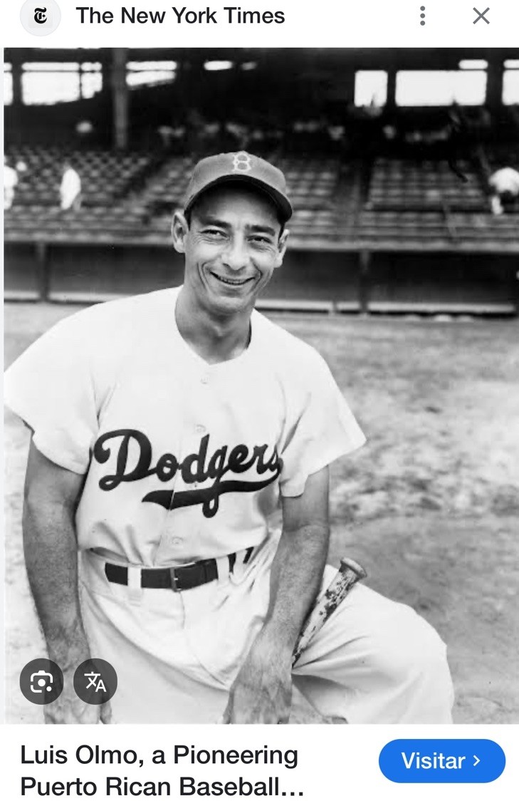 L@@K PUERTO RICO CONTRACT  1958-59 BASEBALL  LUIS RODRIGUEZ OLMO SIGNED