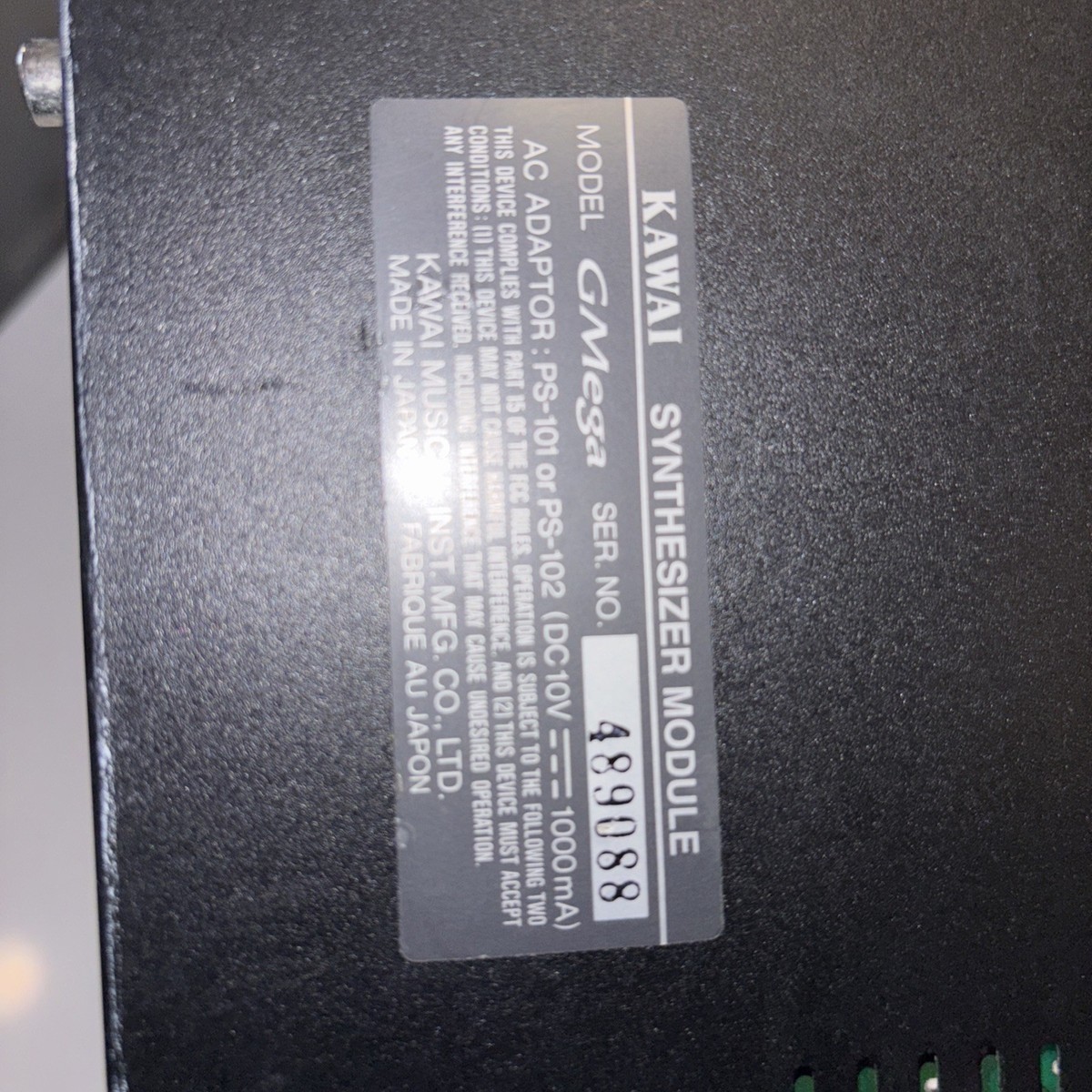 KAWAI GMega 32 Channel Midi Synthesizer Module Untested w/o power