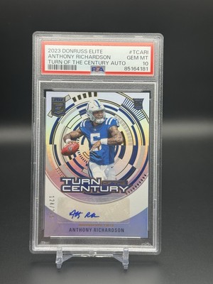 Anthony Richardson 2023 Elite Turn If The Century Auto Rookie /249  Psa 10