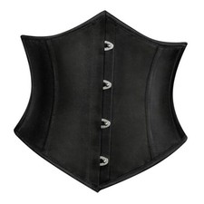 Corset Belt for Women Fishbone Wide Waist Corset Pirate Belt 14 Black