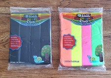 Lote de 2 artesanías artísticas de arcilla para modelar BAZIC nuevas de 1 lb cada una