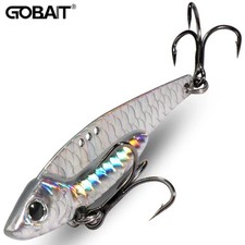 Spinner Spoon Metal Jig Bait 7g 10g 16g 20g VIB Sinking Blade Spinning Treble