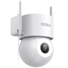 AOSU 3K WiFi Security Camera Outdoor, Auto-Tracking, 360 View, 2.4Ghz Only