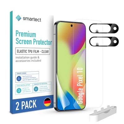 HANSEATIC BRANDS GMBH 2x TPU Schutzfolie Klar für Google Pixel 10 Displayschutz Panzerfolie Bildschirm