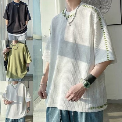 T -Shirt Männer T -Shirt Halbschlärm -Tops Harajuku T -Shirts Lose Männer