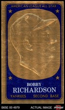 1965 Topps Embossed #65 Bobby Richardson Yankees 6 - EX/MT