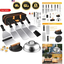 Griddle Accessories Kit 29PCS Flat Top Grill Tools Set for Outdoor BBQ Camping