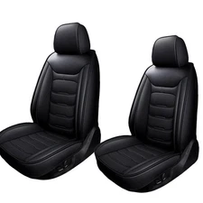2 Front Seat Covers For Ford Mustang Car Seat Covers Leather Front Cushion Black