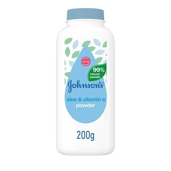 3 x 200g Johnson's Baby Powder Aloe & Vitamin E / 99% Natural Powder
Opens in a new window or tab