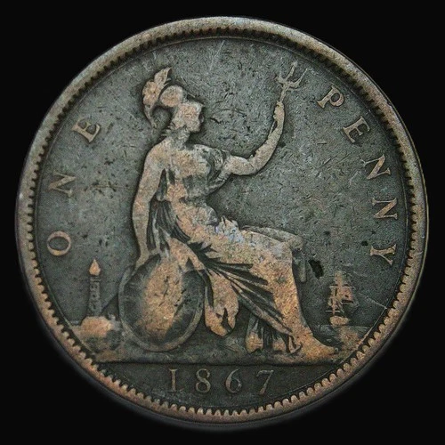 1867 Victoria Penny — photo from the most recent tracked eBay sale