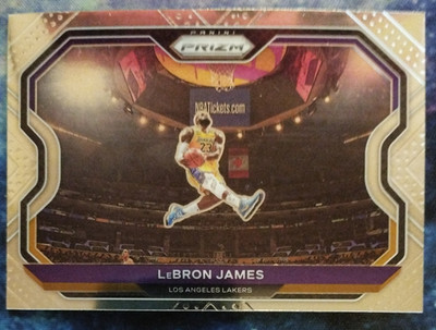 Lebron James - 2020/21 Panini Prizm Kobe Bryant Tribute Dunk Card #1 Lakers