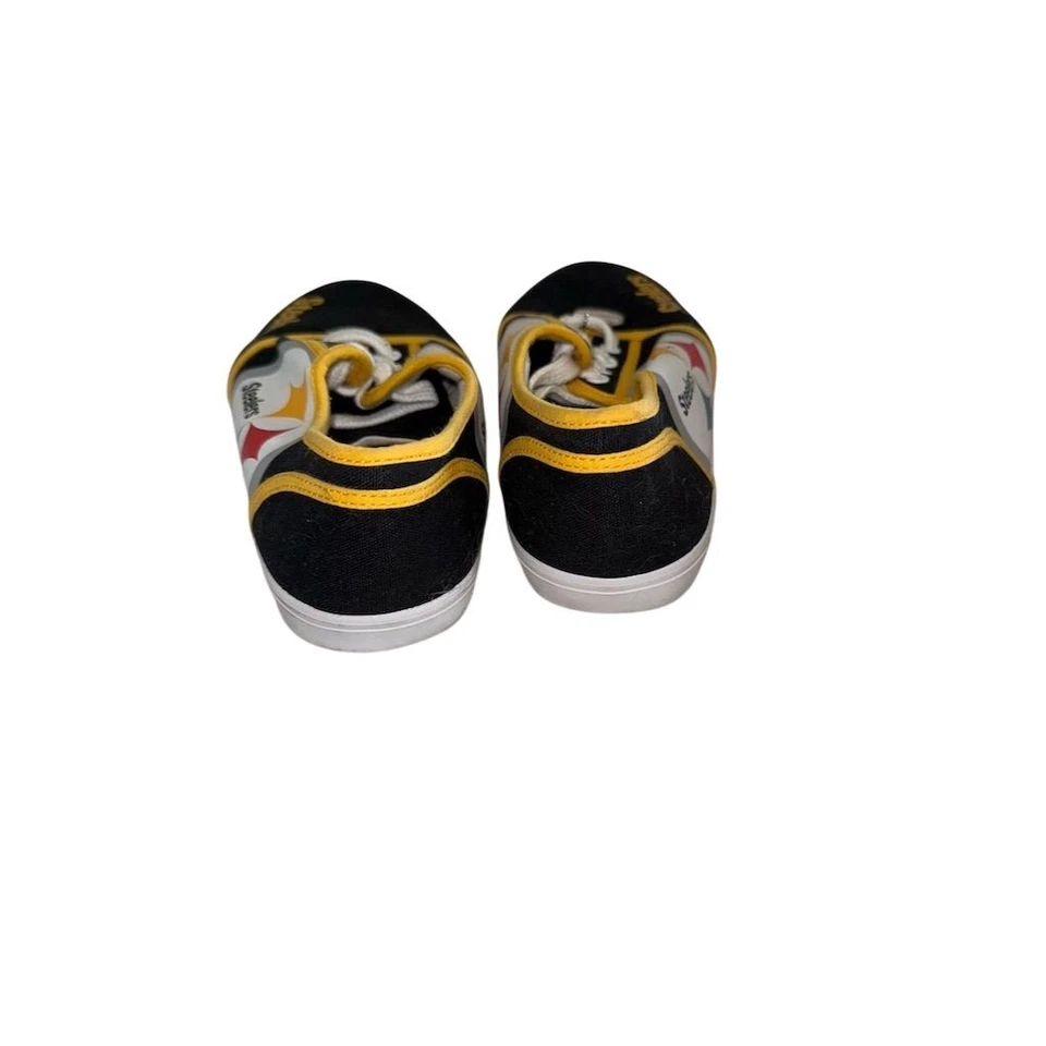 Tenis con cordones para mujer Pittsburgh Steelers con encanto talla 8 fanático de la NFL Bradford Foto 2 de 4