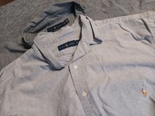 Lot x 2 Polo Ralph Lauren Mens Button Down Oxford Flesh Pony Gingham Size 2XLT