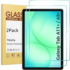 2 Pack Galaxy Tab A9 Plus 11 Inch Screen Protector Tempered Glass for Tab A9 5G