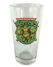 Teenage Mutant Ninja Turtles Leonardo Donatello Raphael Michelangelo 16oz Glass