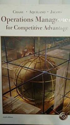 Operations Management for - Hardcover, by Richard B. Chase - Very Good