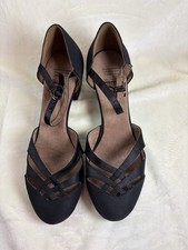 Aris Allen Footwear Dance Shoes Black Style 8077-BK Size 7 Ballroom Heel