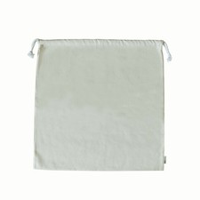 100 Cotton Canvas Travel Laundry Bag, 2-Pack Small White
