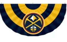 Denver Nuggets NBA Basketball Pleated Bunting Flag Fan Banner 45 90cm