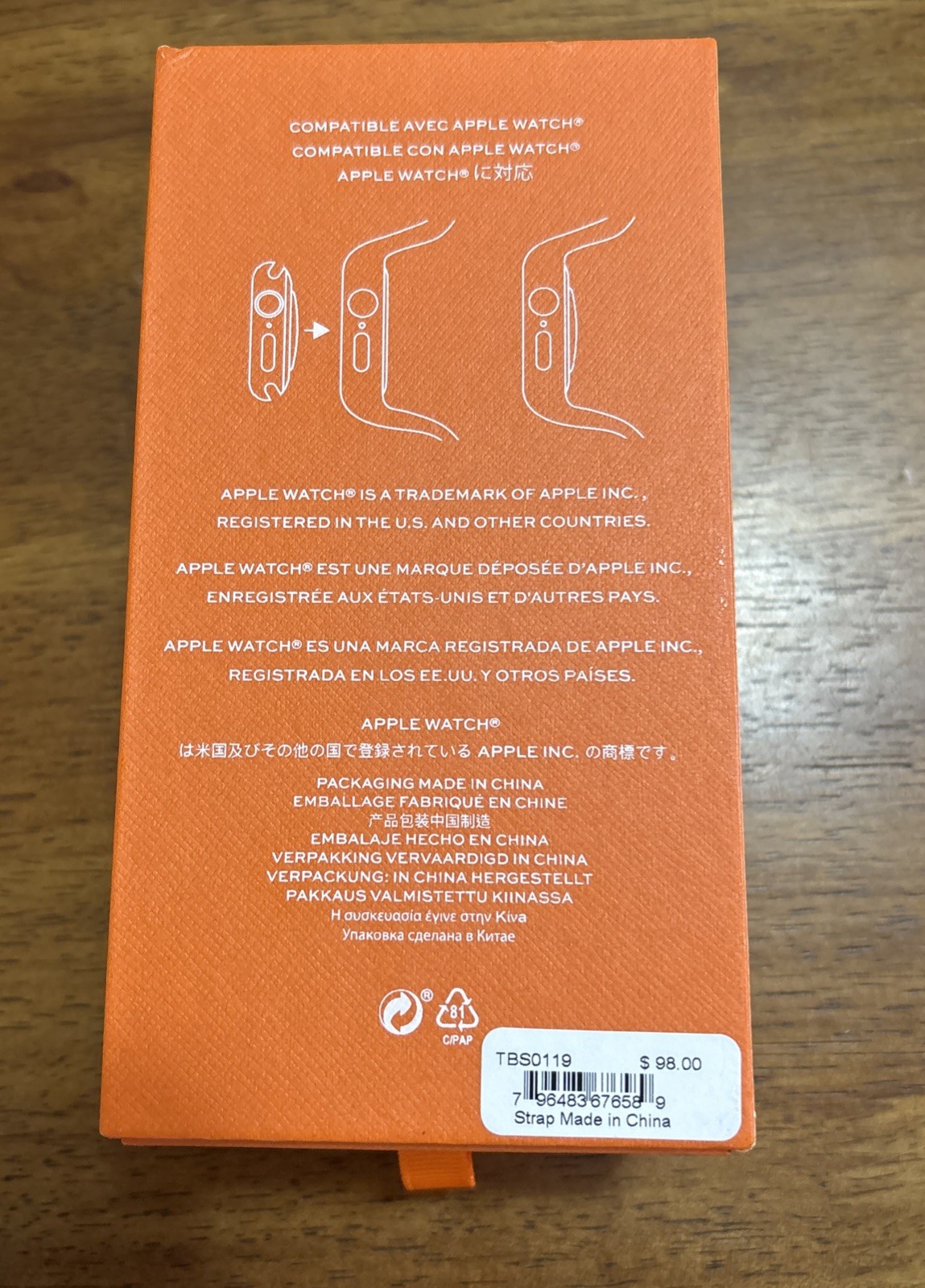 Tory Burch Apple Watch Band 41mm Pink Silicone Strap The T Monogram TBS0119 NIB thumbnail 3