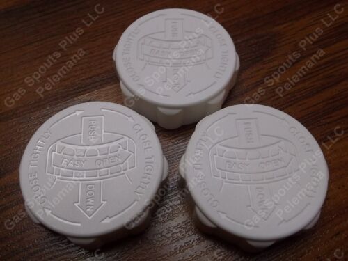 3 Gott Gas Can CAPS ONLY Blitz Rubbermaid Fuel Gallon Safety Lid w/ Viton Gasket - Picture 2 of 8