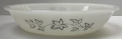 Agee Pyrex Ivana Double Sided Milk Glass Casserole Oven Dish Vintage PO-112 3