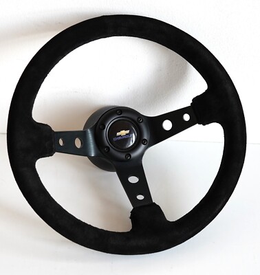 Steering Wheel Fits For Chevrolet Chevy Suede Leather Deep Baretta Astro Blaser