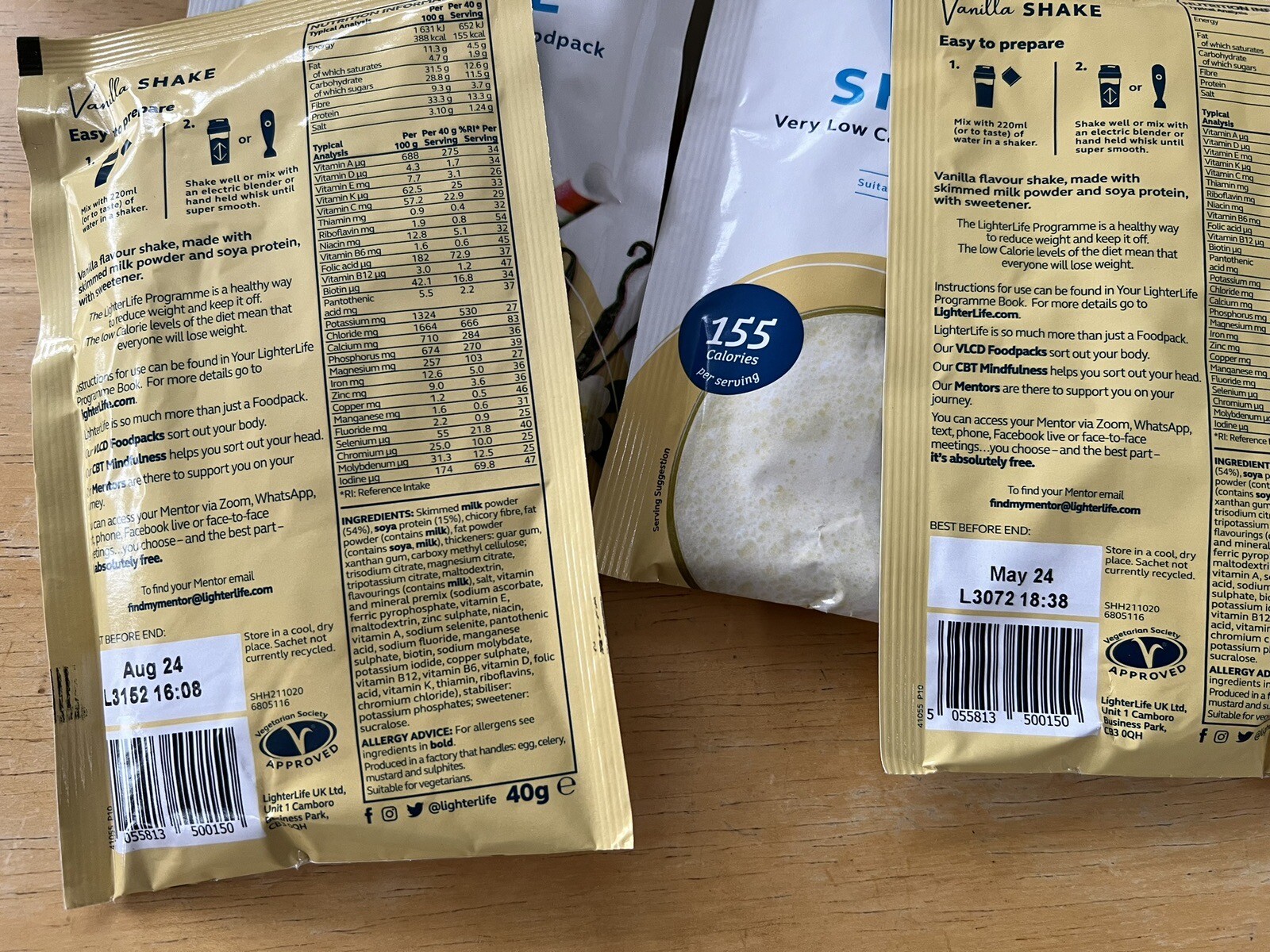 12 LighterLife Vanilla Shakes Plus Fruits Of The Forest Drink Mix eBay