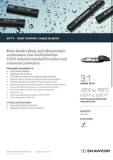 4' Canusa CFTV 1300 Adhesive Lined Heat Shrink Tubing 3:1 Marine .045 thick wall