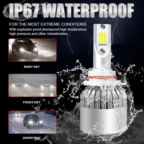 6PCS 9005 9006 H11 Combo LED Headlight Fog Lights Kit High Low Beam Bulbs White - Picture 6 of 11