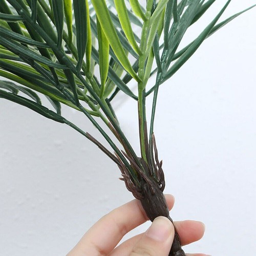 9 cabezas hojas de palma tropicales artificiales árbol plantas falsas decoración dormitorio nuevo - Imagen 20 de 44