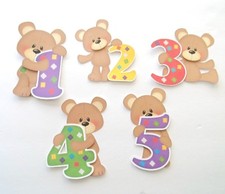 3D U Pick Bear Unicorn Birthday Baby Puppy Card Scrapbook Embellishment