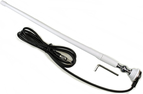 Antennamastsrus - Marine White AM-FM Rubber Ducky 15 Inch Antenna Kit for Your A - Picture 7 of 12