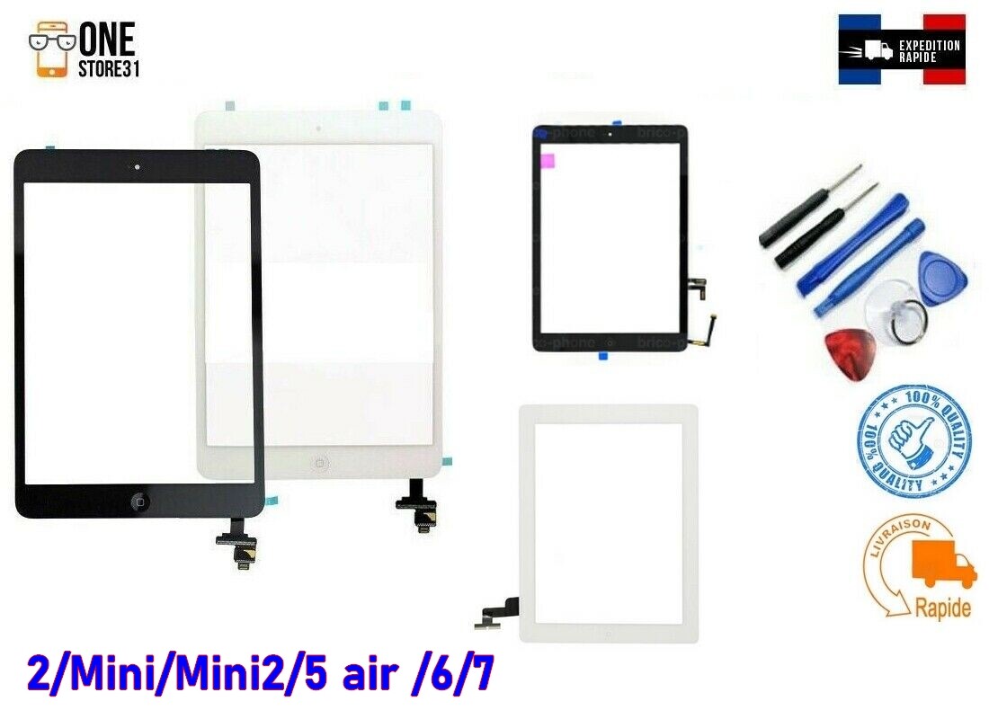 écran IPad Générique Écran Tactile Complet Pour IPad Et IPad Mini - Vitre Puce IC Soudée Bouton Home Clavier IPad