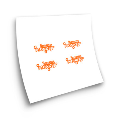 STAR SAM  Fahrrad naben aufkleber CIRCUS MONKEY Bike hub Stickers