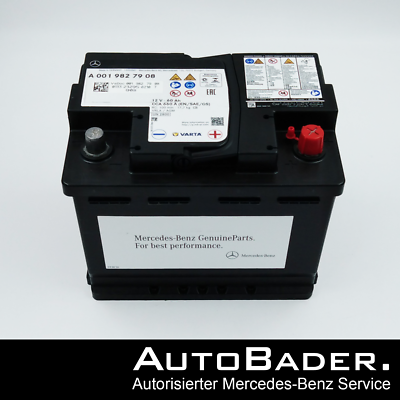 Original Mercedes AGM Autobatterie Starterbatterie Batterie 12V  