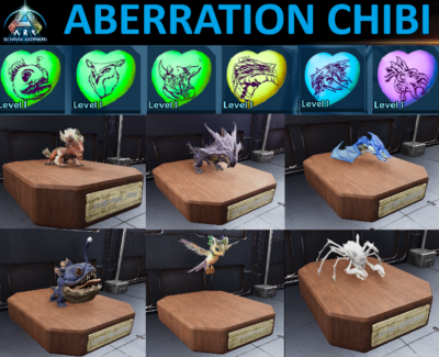 ARK ASA Chibi Bulbdog Featherlight Karkinos Rock Drake Reaper