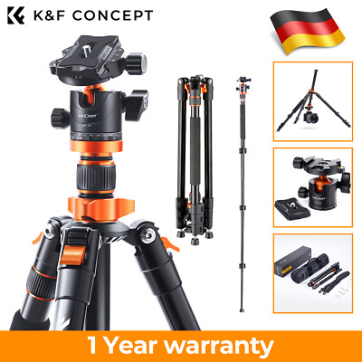 K&F Concept 78'' / 200 cm Aluminium Kamera Stativ 360° Kugelkopf K234A7+BH-28L