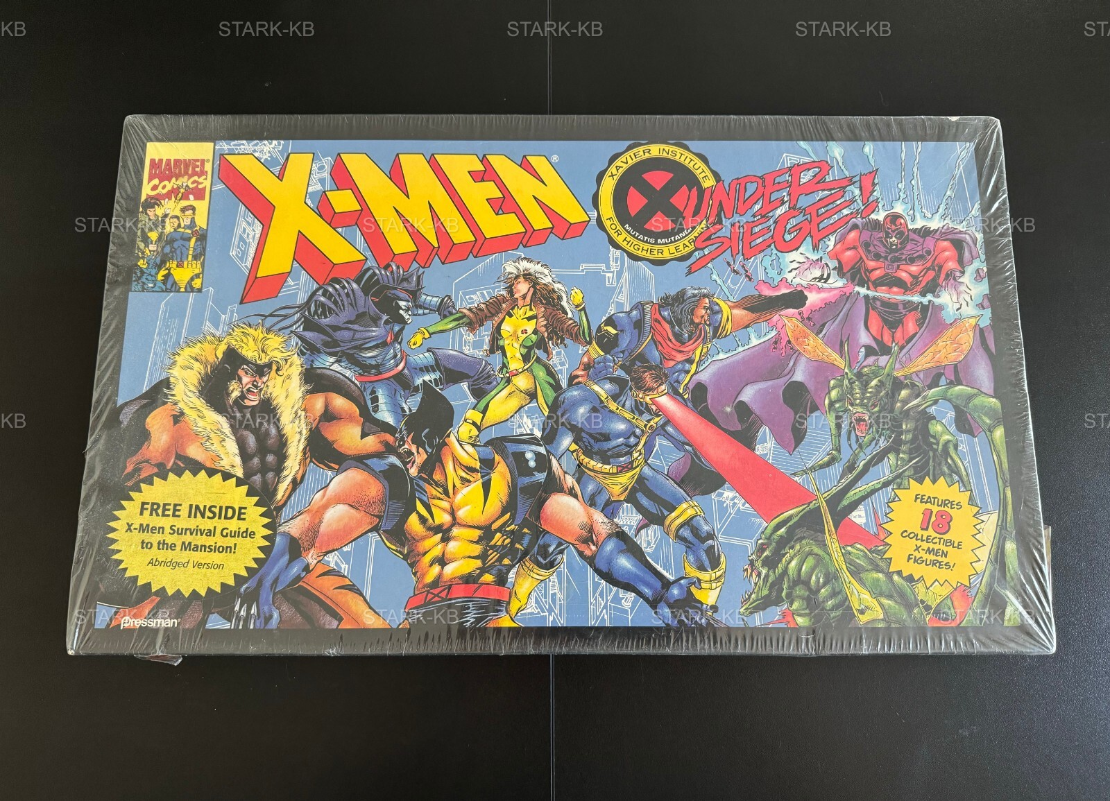 Jeu rare X-MEN Under Siege 1994 Pressman neuf d'époque pour collectionneur