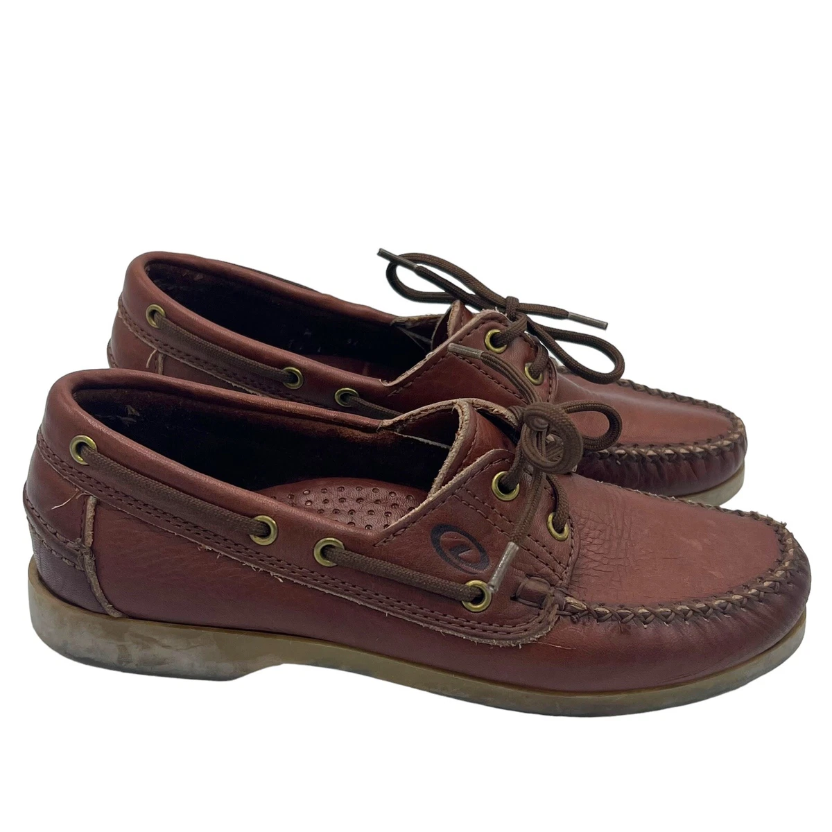 Vintage Dexter Leather deck boat shoes For women 6 M Made in USA