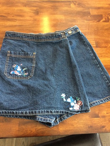 Disney Mickey Mouse Denim Jean Skort 