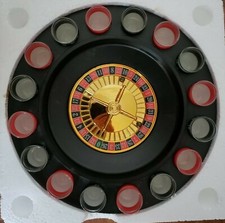 Crystal Clear ~ Roulette Game ~ Roulette Wheel ~ Shot Glasses ~ Balls~ Game Base