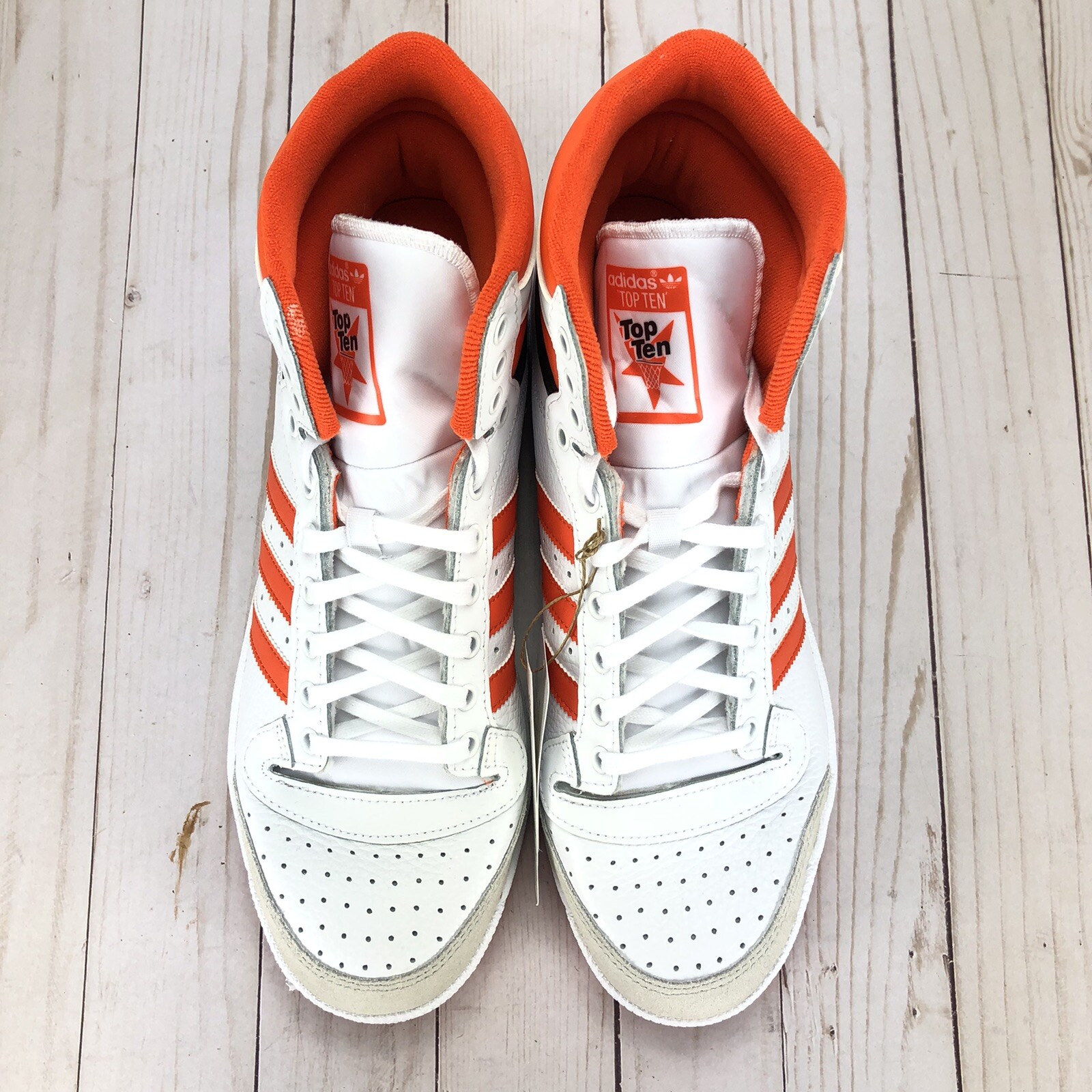 Adidas Top Ten Hi Men's Shoes White-Orange